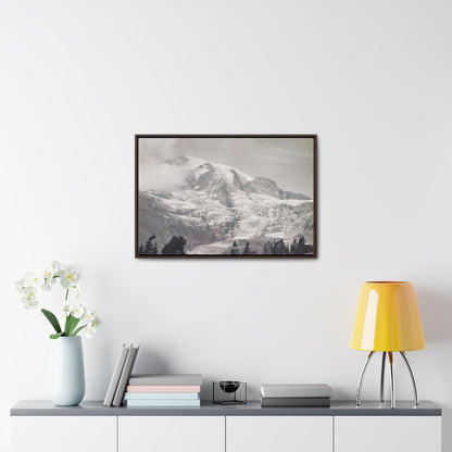 Mount Rainier Gallery Canvas Wraps Horizontal Frame 30″ x 20″ Walnut Premium Gallery Wraps (1.25″)