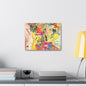 Colorful Abstract Canvas Gallery Wraps 16″ x 12″ 1.25"