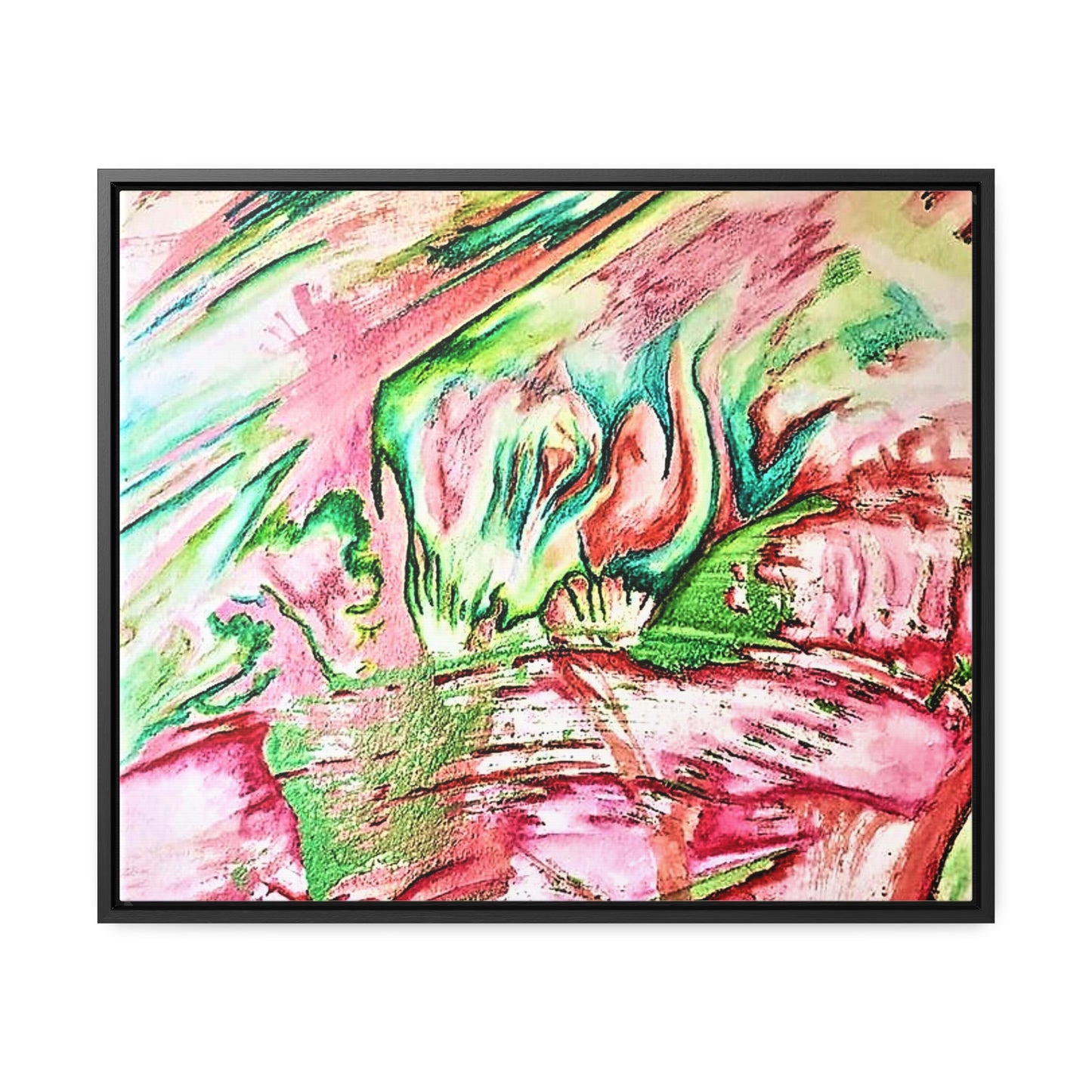 Pink Forest Gallery Canvas Wraps, Horizontal Frame