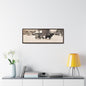 Milk Man Gallery Canvas Wraps Horizontal Frame 36″ x 12″ Walnut 1.25"