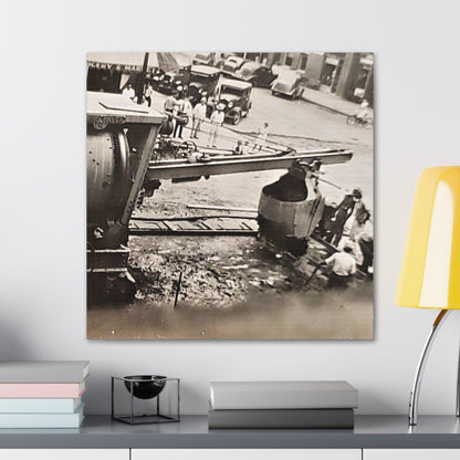Concrete Worker Canvas Gallery Wraps 24″ x 24″ 1.25"