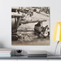 Concrete Worker Canvas Gallery Wraps 24″ x 24″ 1.25"