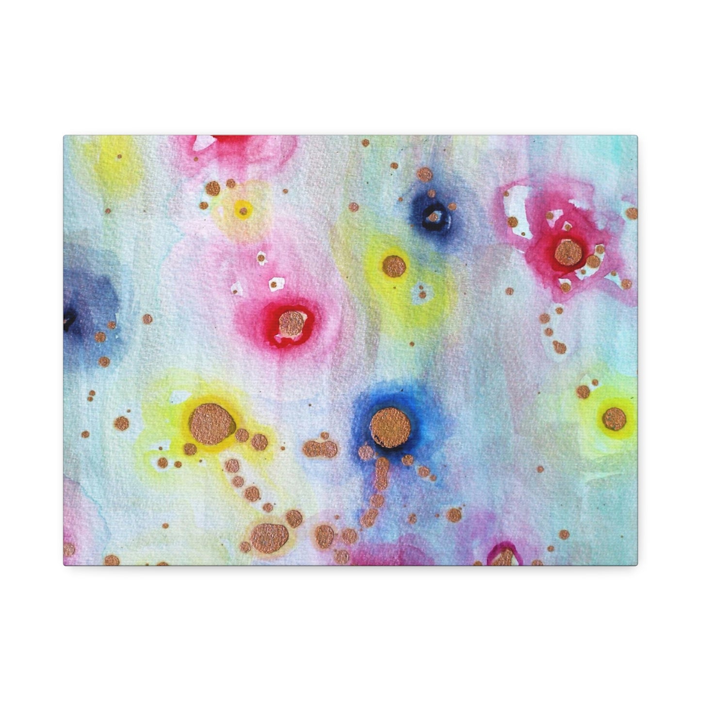 Raining Blooms Stretched Canvas