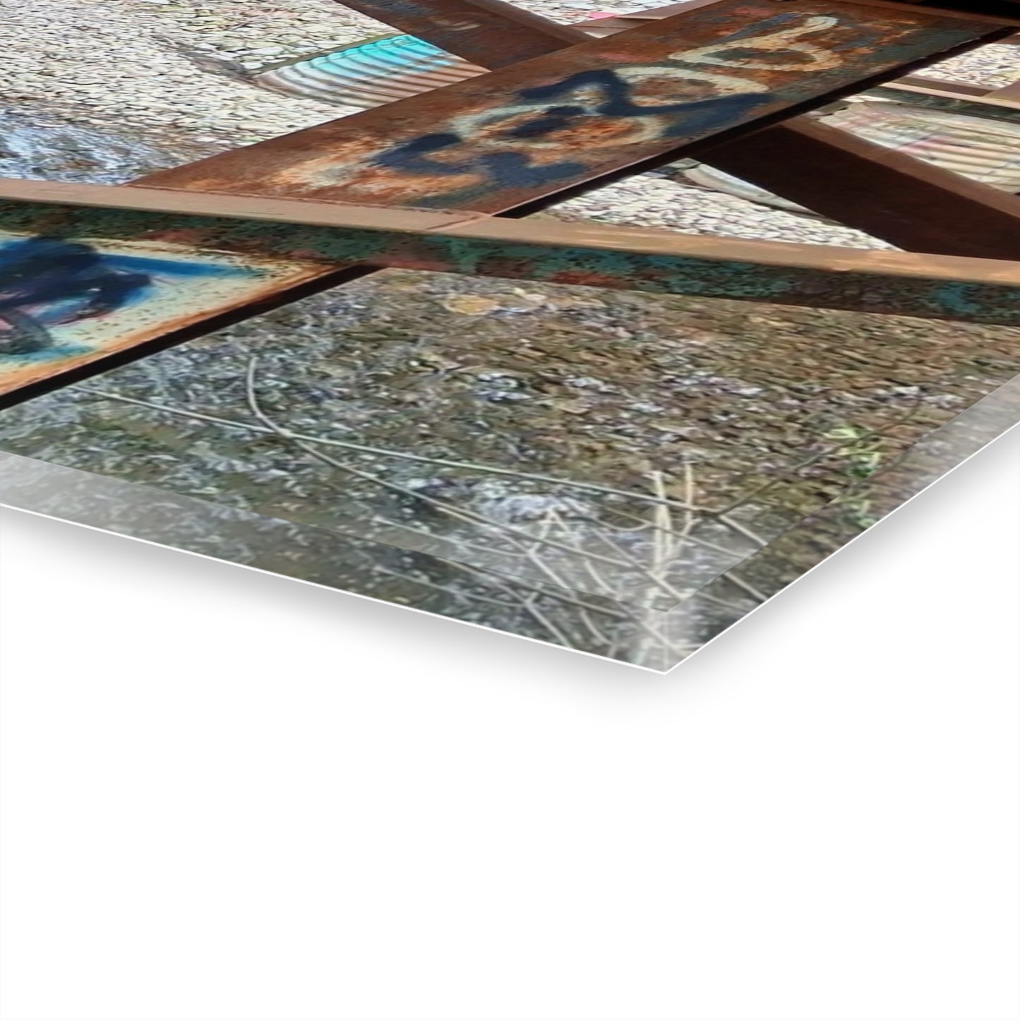 Graffiti Bridge Acrylic Print — Urban Decay Photo Wall Art French Cleat Hanging - - Home Decor