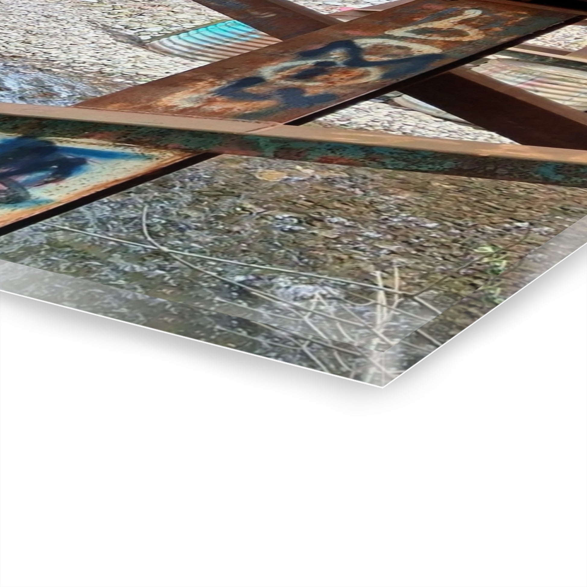 Graffiti Bridge Acrylic Print — Urban Decay Photo Wall Art French Cleat Hanging - - Home Decor