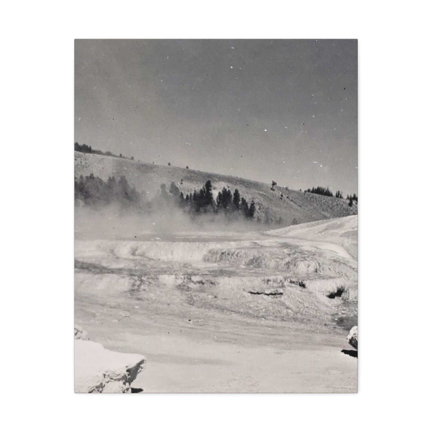 Mammoth Hot Springs Stretched Canvas