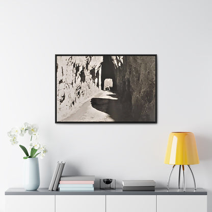 Tunnel at The Needles Gallery Canvas Wraps Horizontal Frame 36″ x 24″ Black Premium Gallery Wraps (1.25″)