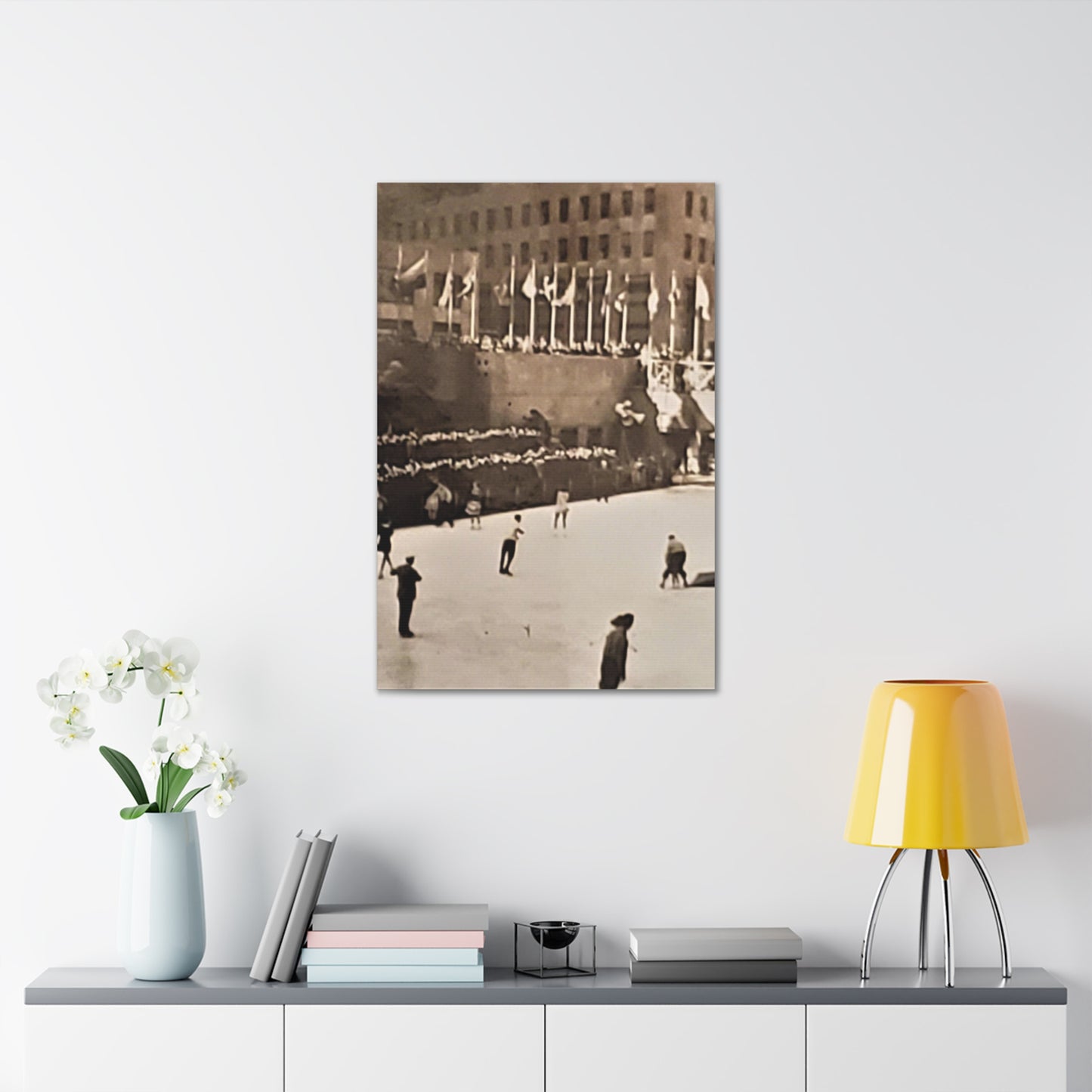 Rockefeller Plaza Easter 1945 Canvas Gallery Wraps