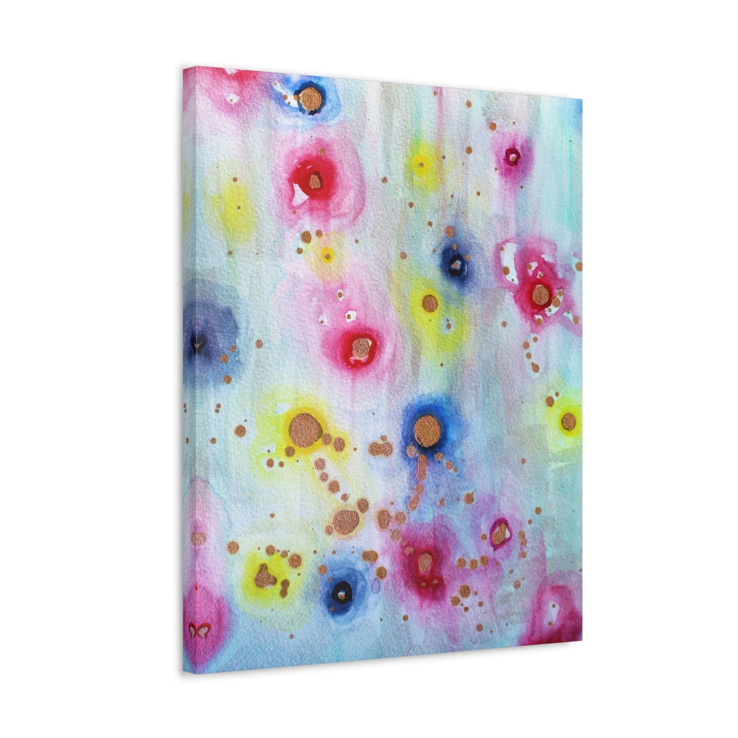 Raining Blooms Stretched Canvas