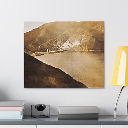 Morris Dam Lake Canvas Gallery Wraps 24″ x 20″ 1.25"
