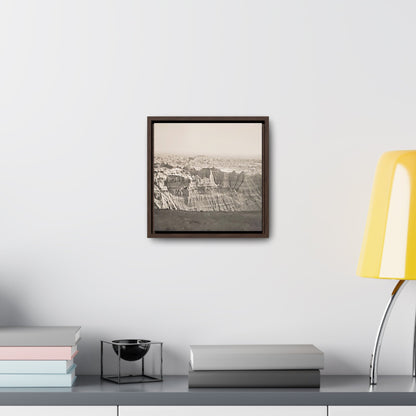 The Pinnacles Gallery Canvas Wraps Square Frame 10″ x 10″ Premium Gallery Wraps (1.25″) Walnut