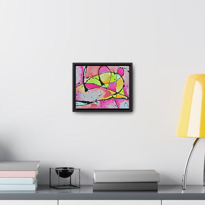Pink Mouse Gallery Canvas Wraps Horizontal Frame 10″ x 8″ Black 1.25"