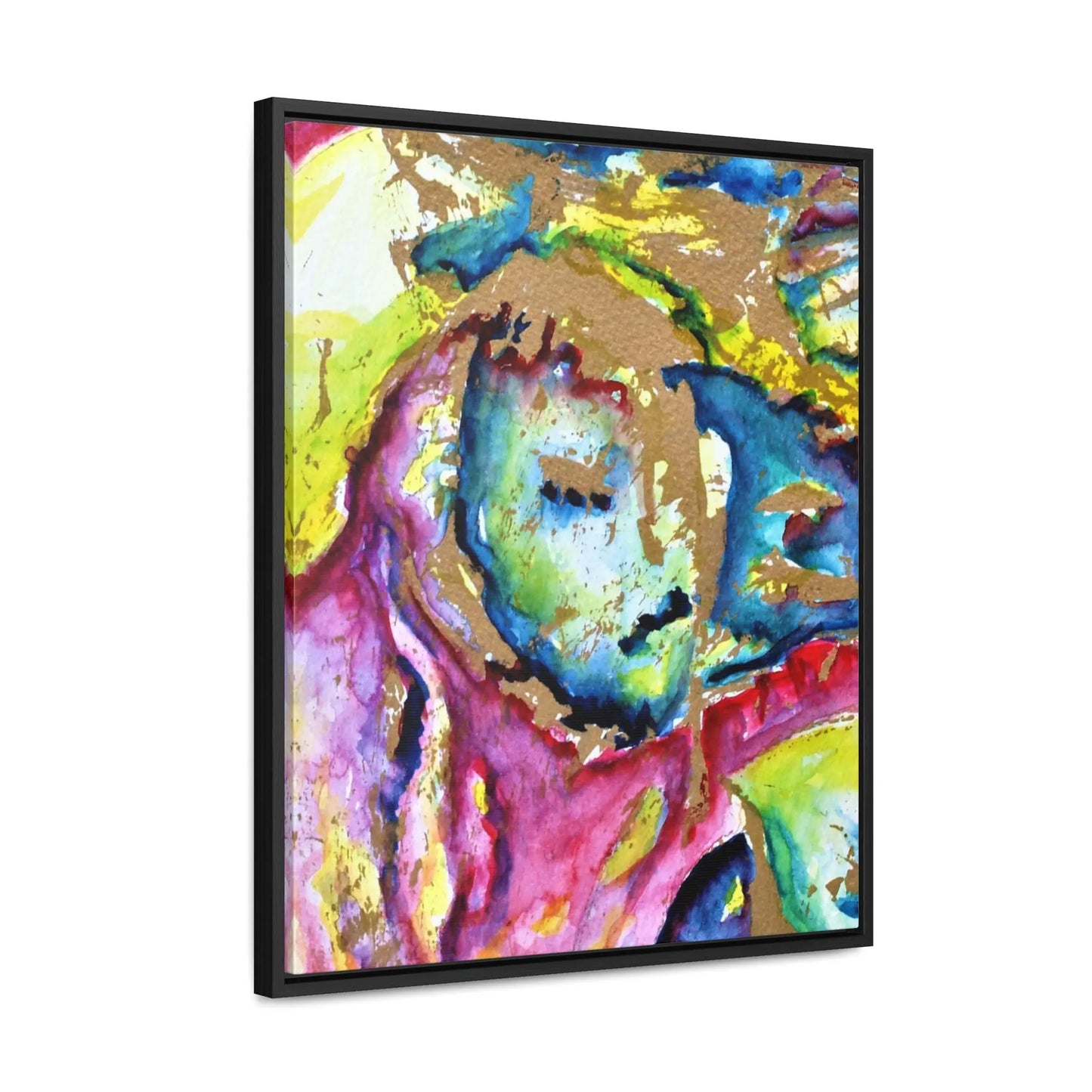 Mothers Face Gallery Canvas Wraps, Vertical Frame