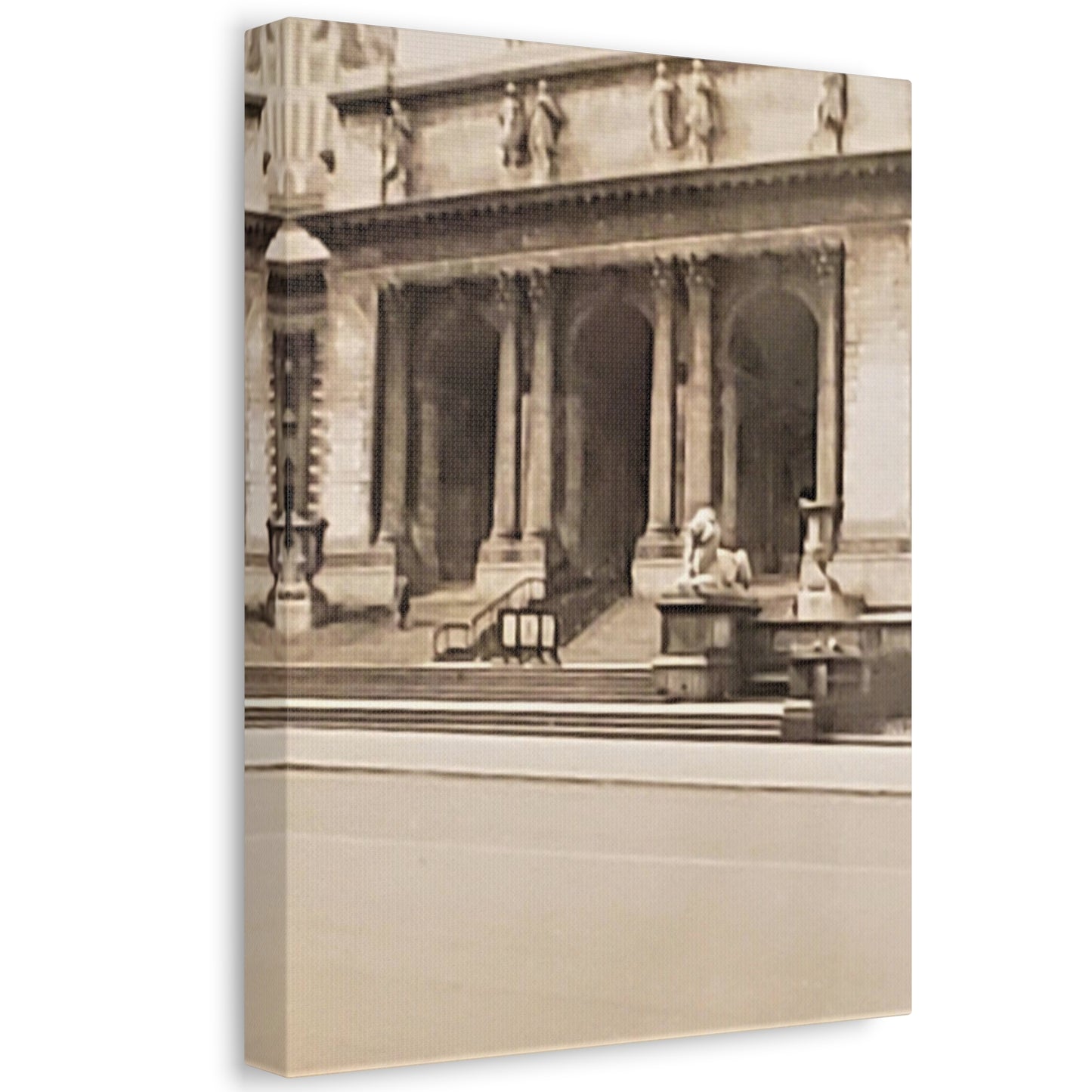 New York Public Library Stretched Canvas