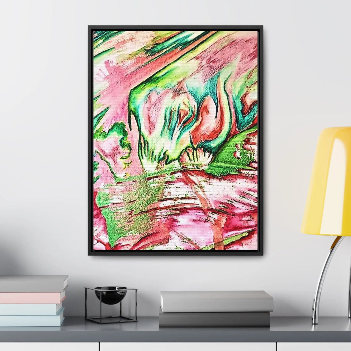 Pink Forest Gallery Canvas Wraps, Vertical Frame