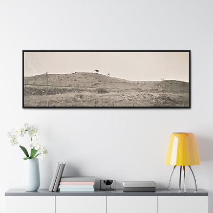 Outside Philip South Dakota Gallery Canvas Wraps Horizontal Frame 60″ x 20″ Black Premium Gallery Wraps (1.25″)