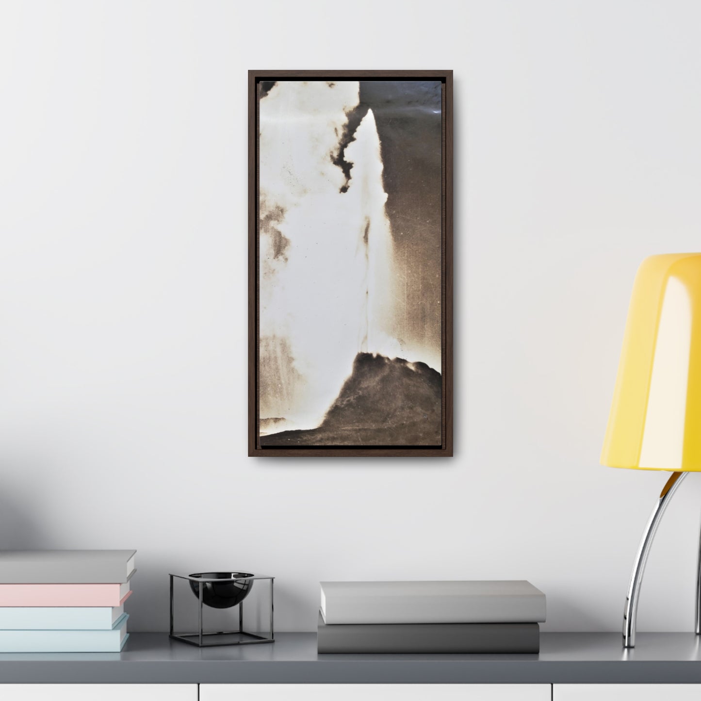 White Dome Geyser Yellowstone Gallery Canvas Wraps, Vertical Frame