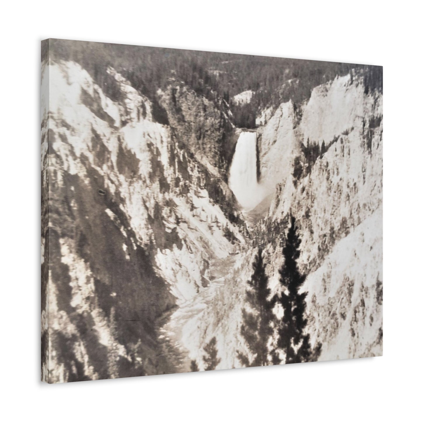 Artists Point Yellowstone Stretched Canvas