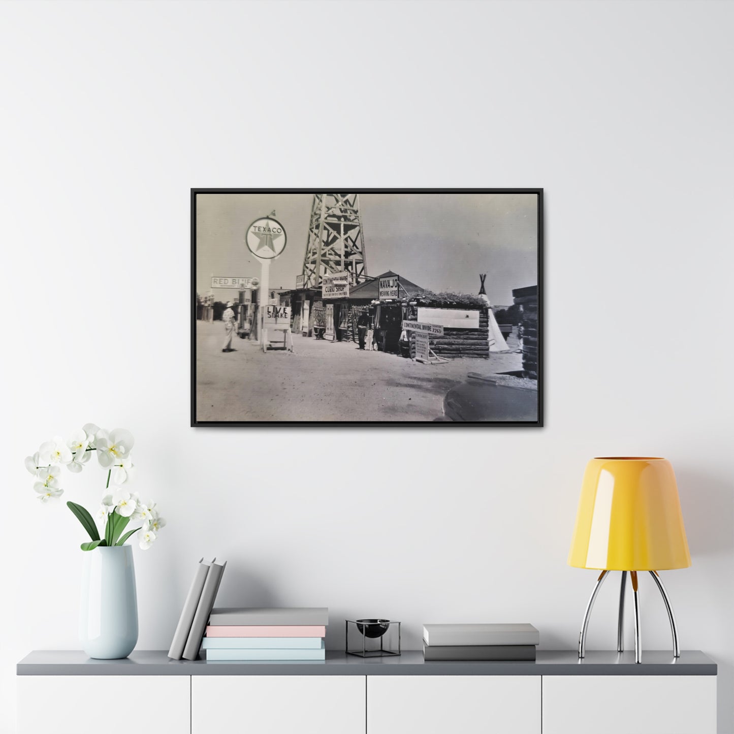 Texaco Station Continental Divide Gallery Canvas Wraps, Horizontal Frame