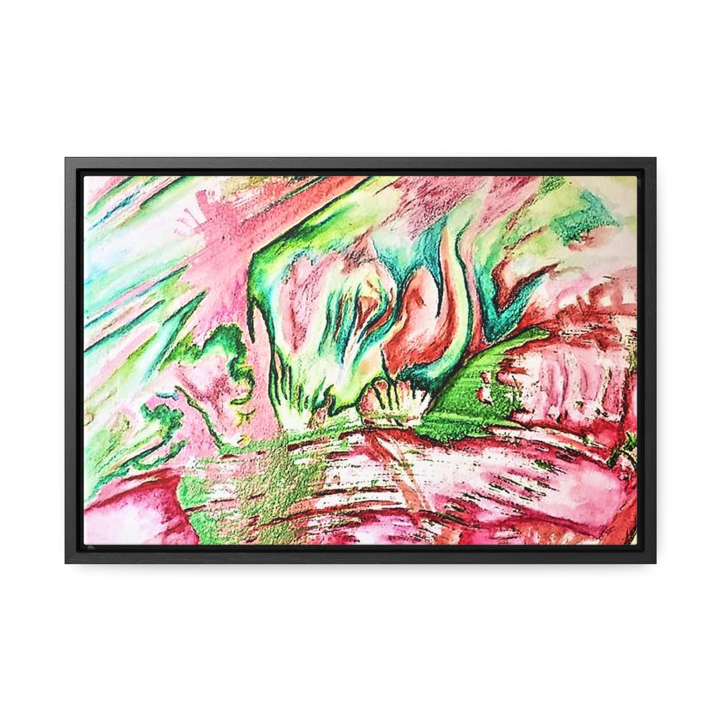 Pink Forest Gallery Canvas Wraps, Horizontal Frame