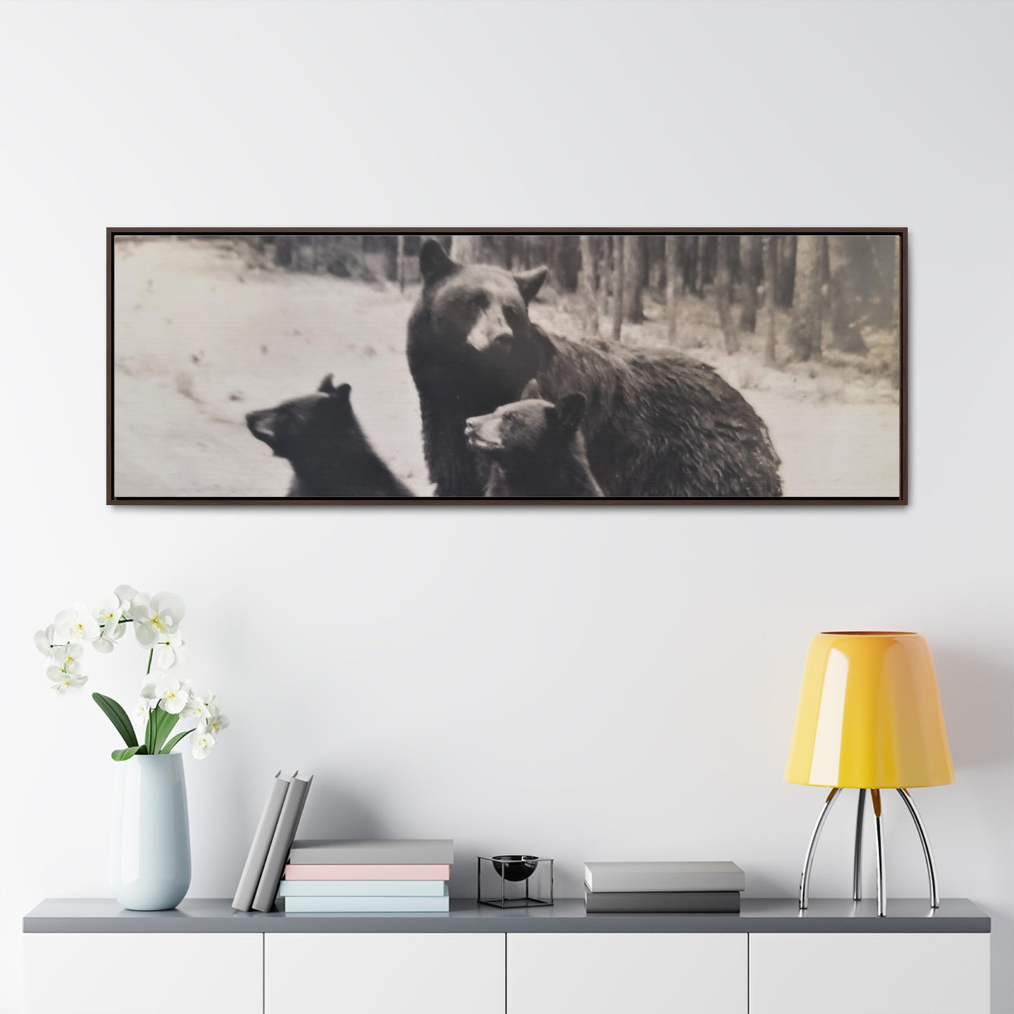 Yellowstone Black Bears Gallery Canvas Wraps, Horizontal Frame