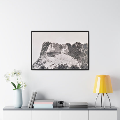 Black Hills Mount Rushmore Gallery Canvas Wraps Horizontal Frame 36″ x 24″ Black 1.25"