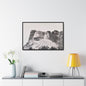 Black Hills Mount Rushmore Gallery Canvas Wraps Horizontal Frame 36″ x 24″ Black 1.25"