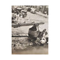 Concrete Worker Satin Canvas Stretched 12″ x 16″ (Vertical) 1.5"