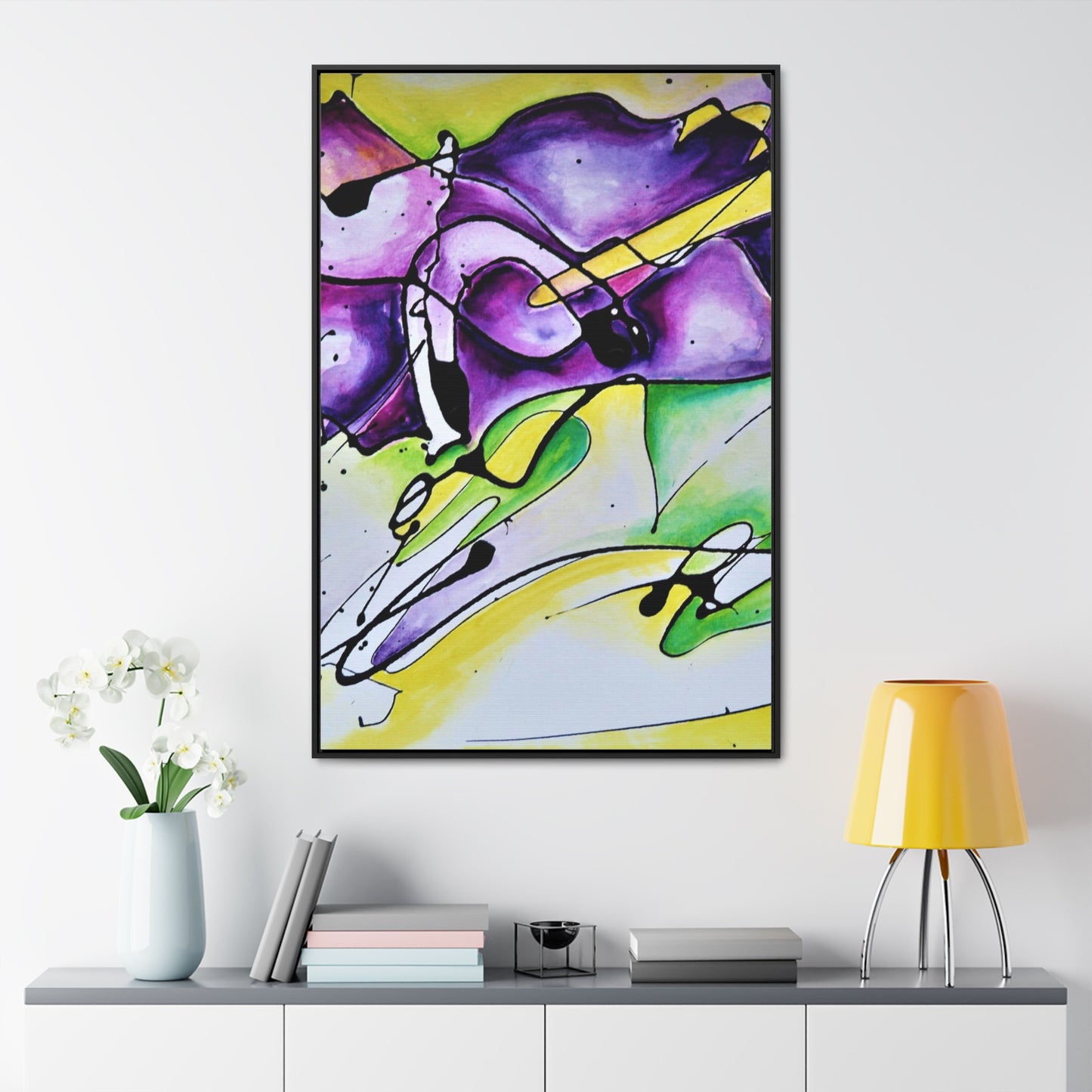 Purple Mountains Gallery Canvas Wraps, Vertical Frame