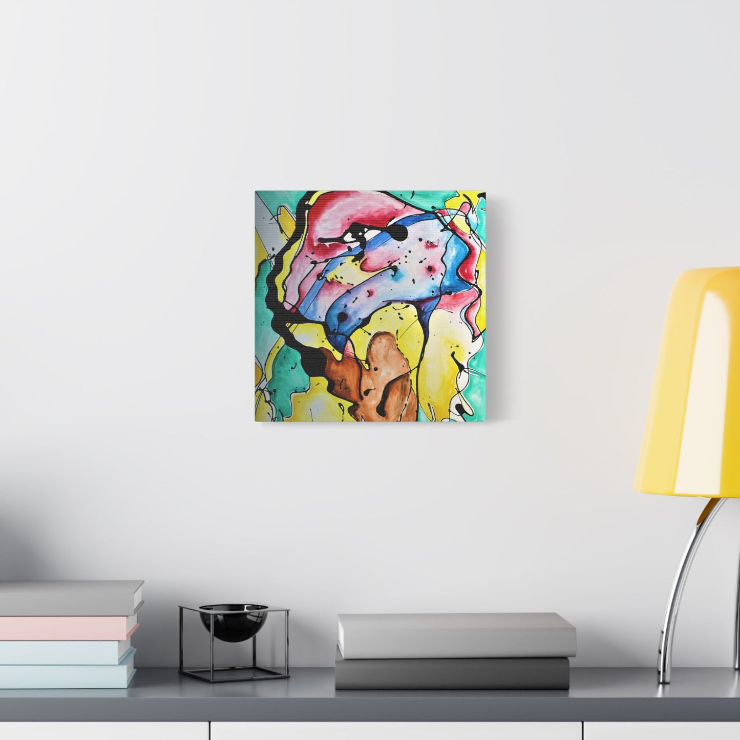 3rd Eye Sundae Satin Canvas Stretched - Kia Day Design