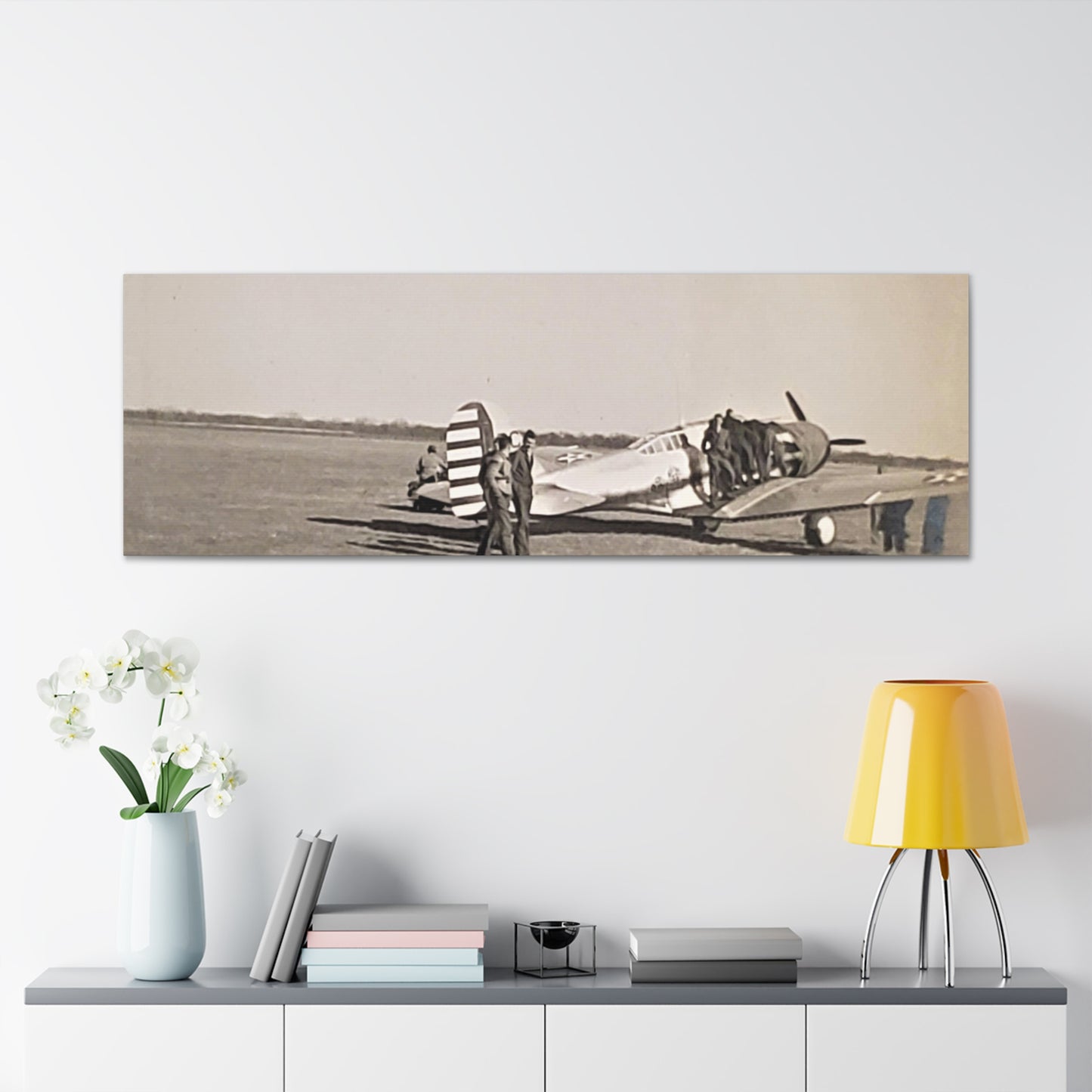 Army Pursuit Plane Ames Airport 1939 Canvas Gallery Wraps