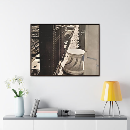 Michigan Ave Chicago Gallery Canvas Wraps Horizontal Frame 40″ x 30″ Walnut Premium Gallery Wraps (1.25″)