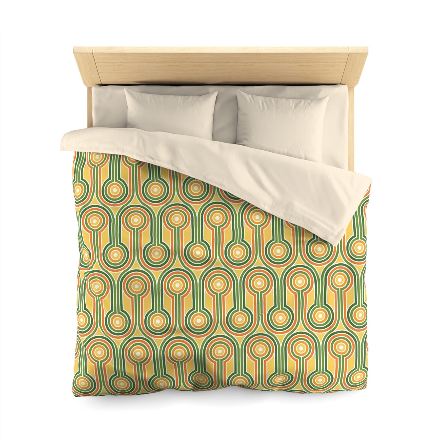 Retro Pattern Microfiber Duvet Cover - Kia Day Design