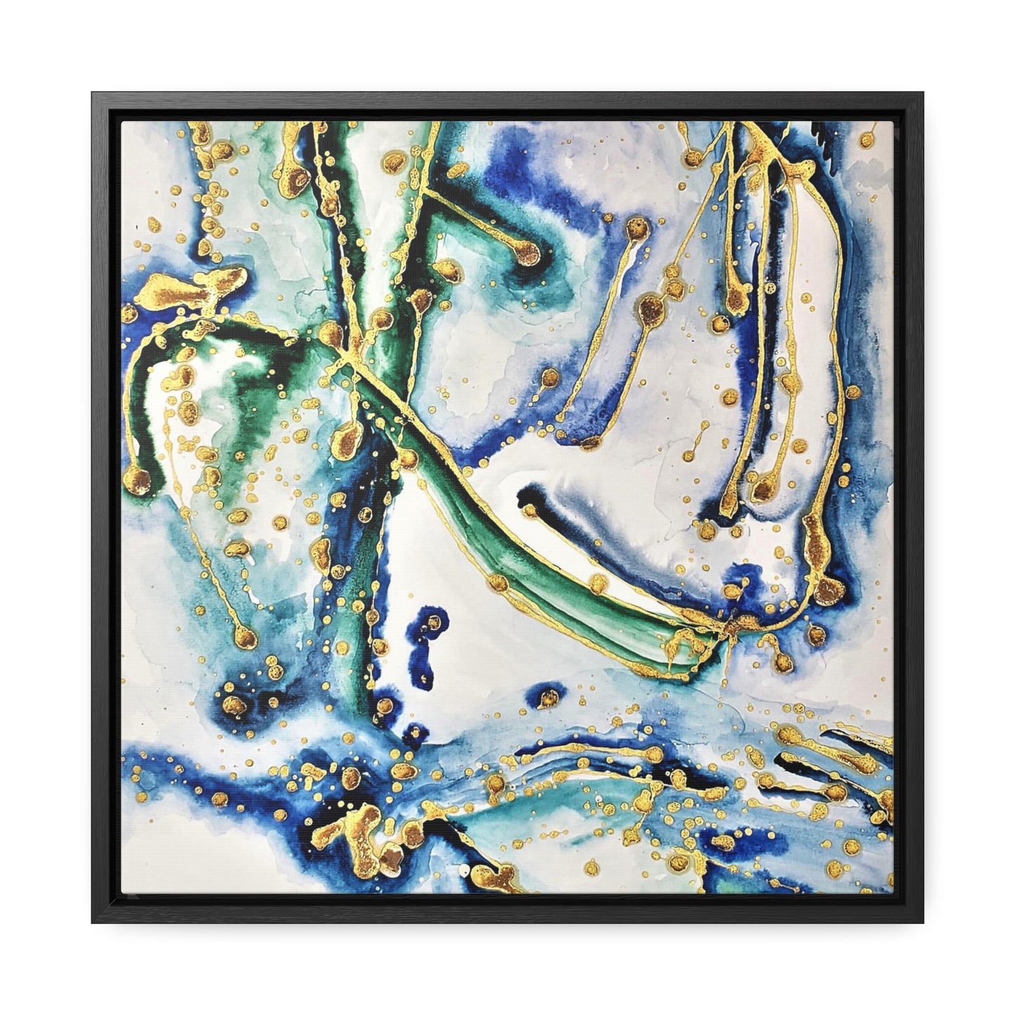 Blue Willow Gallery Canvas Wraps, Square Frame