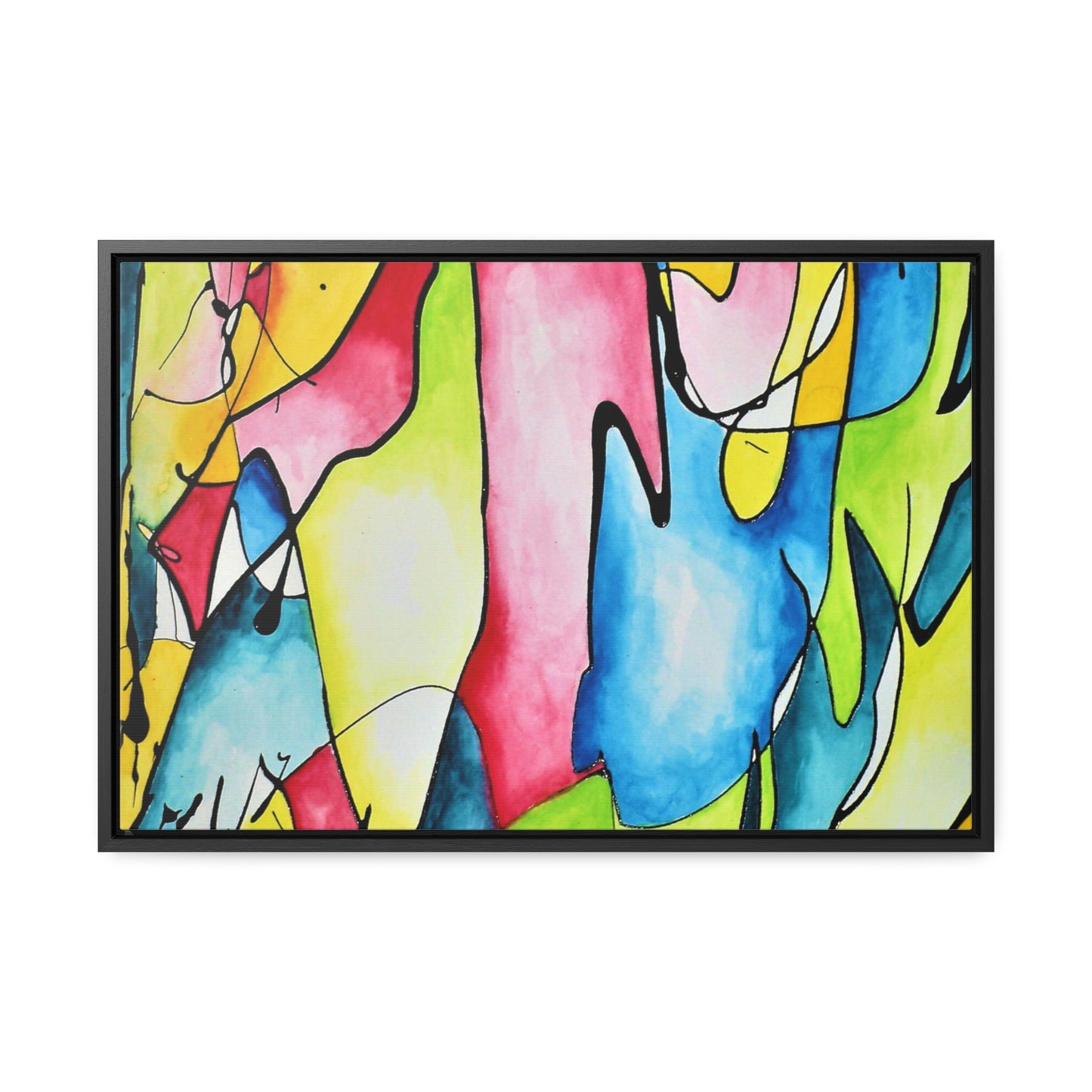 Blue Flame Gallery Canvas Wraps, Horizontal Frame