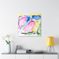 Pink Elephant Canvas Gallery Wraps 30″ x 30″ 1.25"