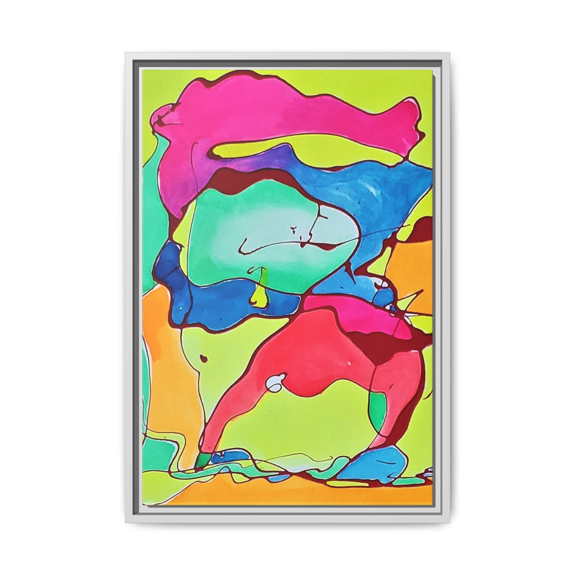 Kool Kid Matte Canvas Framed - Kia Day Design