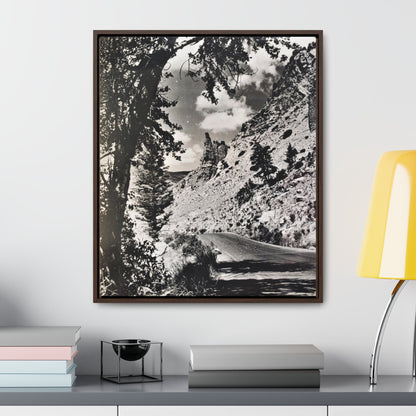 Eagles Nest Rock Yellowstone Gallery Canvas Wraps Vertical Frame 20″ x 24″ 1.25" Walnut