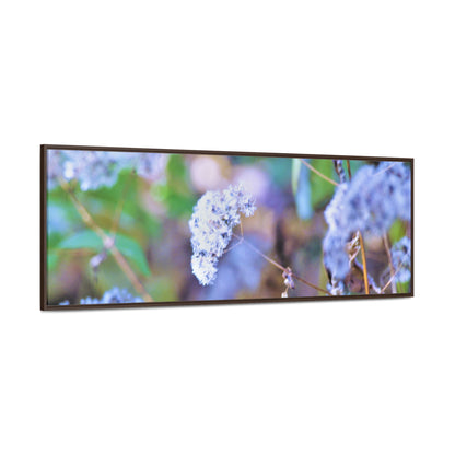 Macro Blue Gallery Canvas Wraps, Horizontal Frame