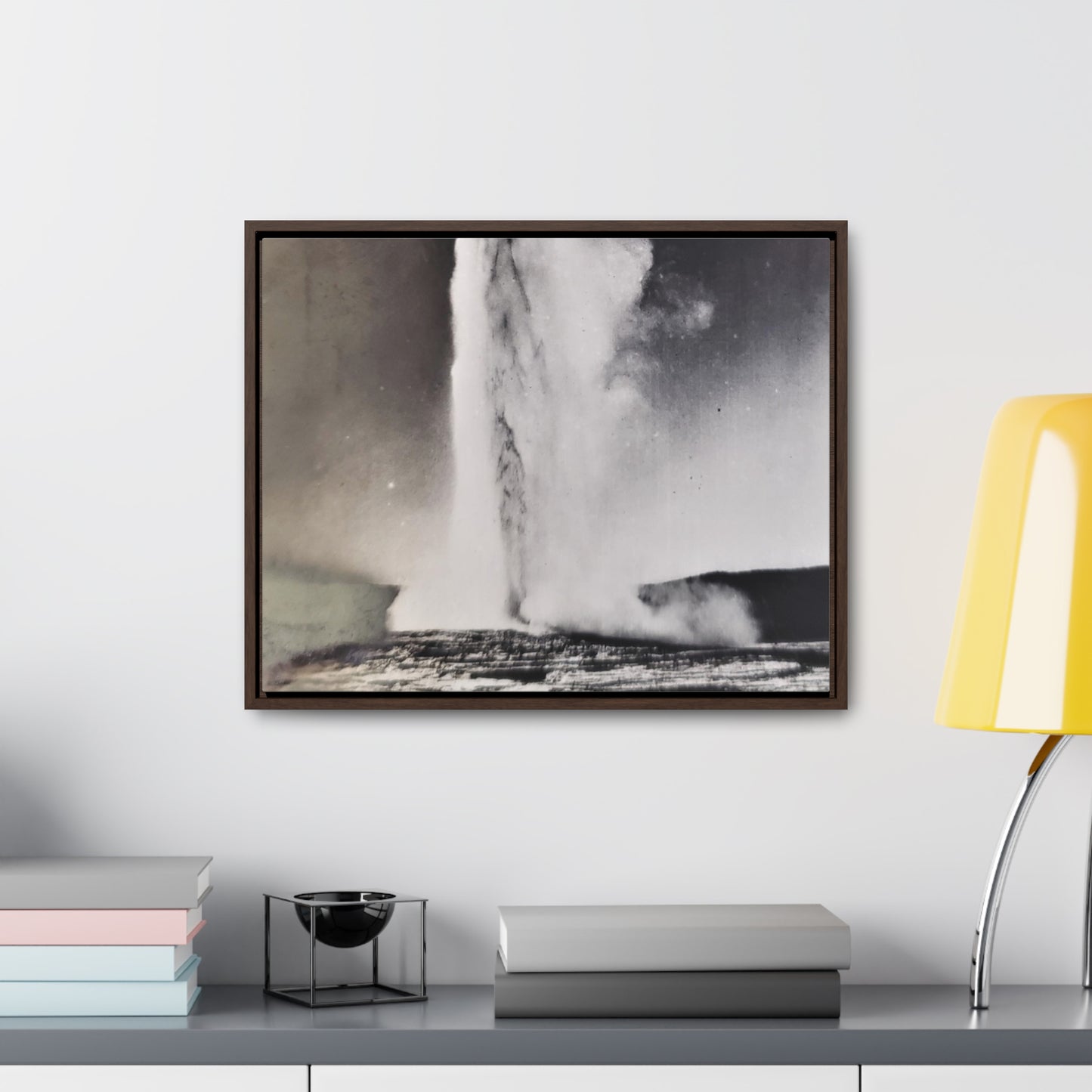 Old Faithful Geyser Yellowstone Gallery Canvas Wraps, Horizontal Frame