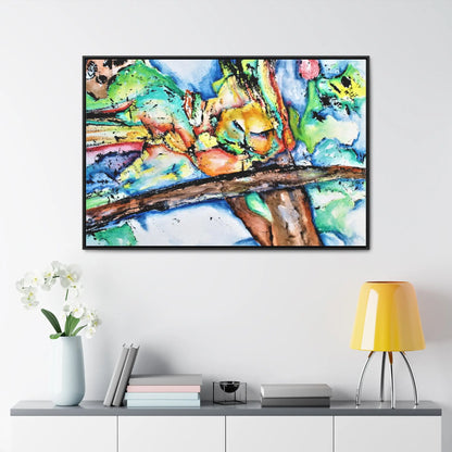 Owl In Flight Gallery Canvas Wraps, Horizontal Frame