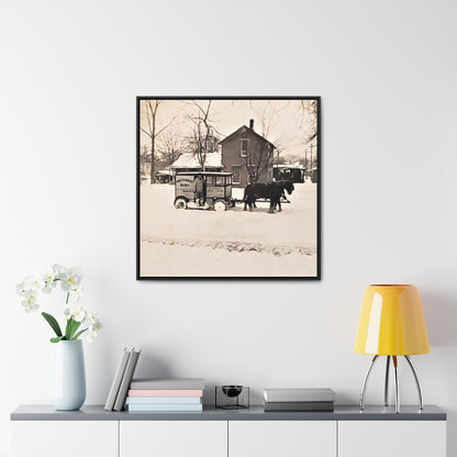 Milk Man Gallery Canvas Wraps Square Frame 30″ x 30″ Premium Gallery Wraps (1.25″) Black