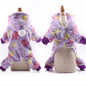 Fleece Dog Jumpsuit Purple Extra Small