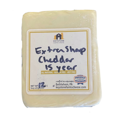 15 Year Aged Cheddar- Keystone Cheese- {{Product type}}