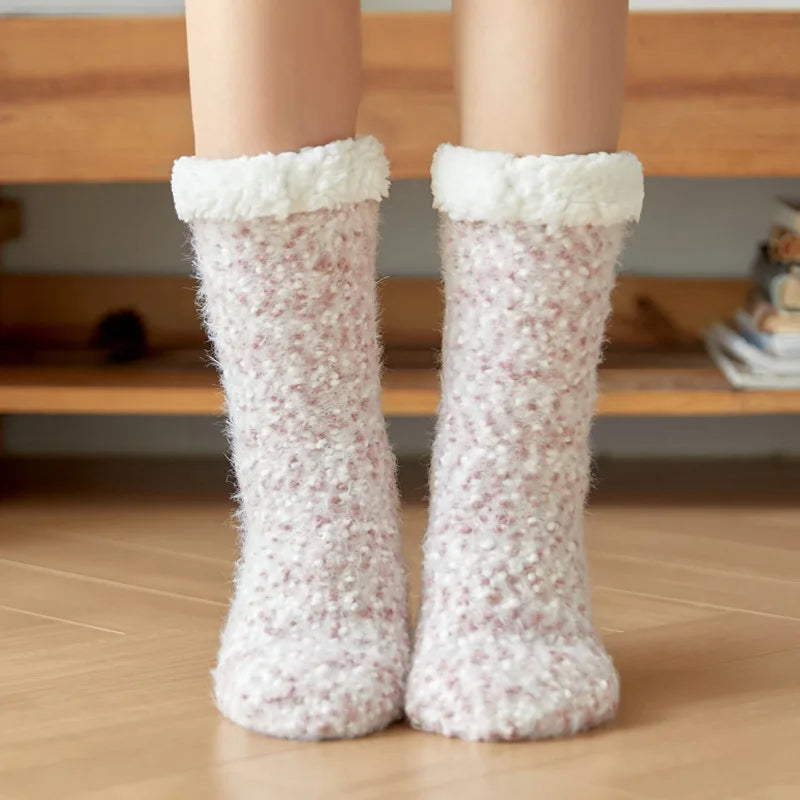 Warm Cozy Fuzzy Fluffy Cozy Socks Non Slip Floor Socks Thick Thermal Socks