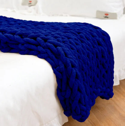 Chunky Knitted Blanket - Kia Day Design