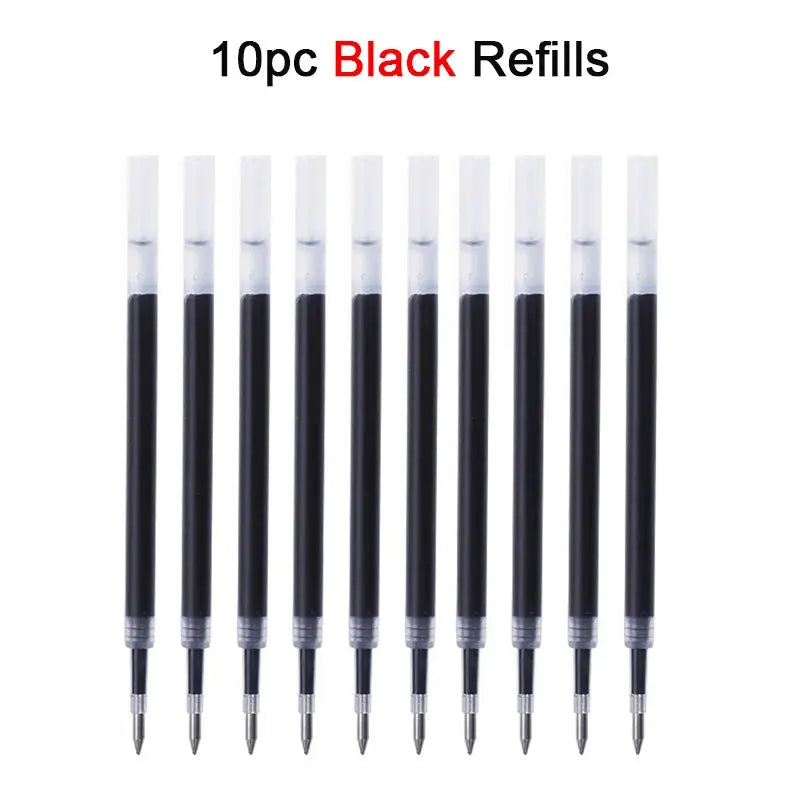 Gel Ink Pen Sets 10pcs Black Ink OEM