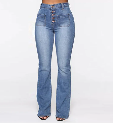 Chic High-Rise Plus Jeans - - Women's Fashion - Women's Clothing - Bottoms - Jeans
