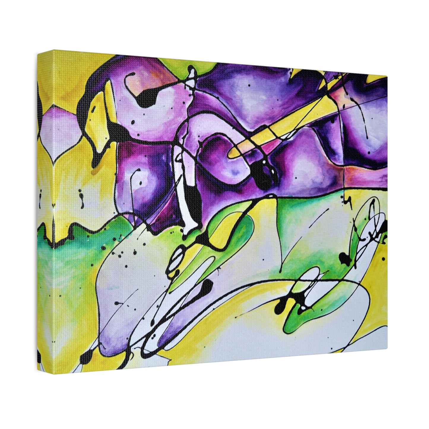 Purple Mountains Stretched Canvas