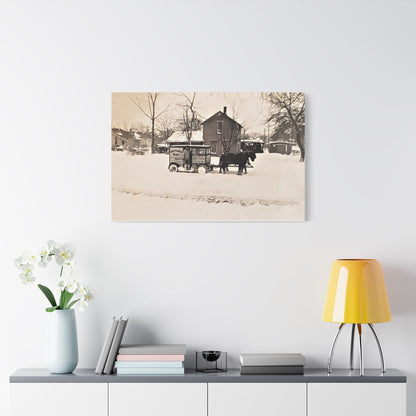 Milk Man Satin Canvas Stretched